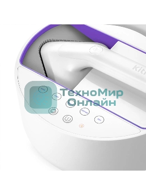 Отпариватель Kitfort КТ-9110-1 белый/фиолетовый, 2180 Вт, 45 г/мин, 600 мл