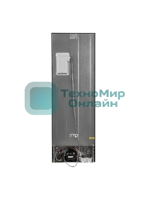 Холодильник Maunfeld MFF185NFSB10 черная нержавеющая сталь двухкамерный инвертор 240/100л морозилка снизу, No Frost