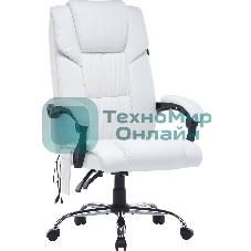 Кресло Cactus CS-CHR-OC02M-WT белый, экокожа