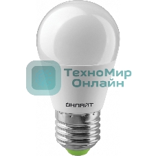 Лампа светодиодная ОНЛАЙТ 71627 OLL-G45-8-230-4K-E27 8Вт шар 4000К белый E27 600лм 176-264В