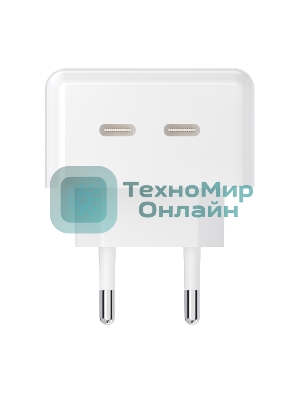 Сетевое зарядное устройство Maxvi CHL-604PD Type-C\Type-C 40W 6A (3A+3A) PD QC3.0, белый