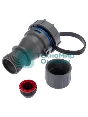 Розетка кабельная Rexant переносная влагозащищенная 16 А, 2Р+РЕ, IP68