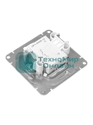 Механизм выключателя EKF UP1-SWW-10 одноклавишный, белый Эпика