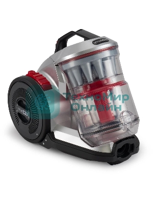 Пылесос Hyundai HYV-C2950 черный/красный, 380/2400 Вт, уборка сухая, пылесборник контейнер 3.5 л