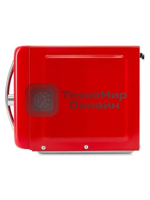 Микроволновая печь Hyundai HYM-D3037 красный, 20 л, 700 Вт, переключатели - кнопки, поворотный механизм