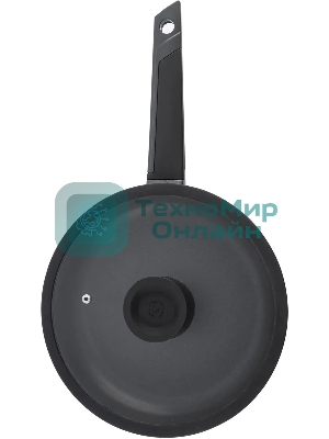 Сковорода Rondell Kontur RDA-1486, 24 см, с крышкой, графитовый