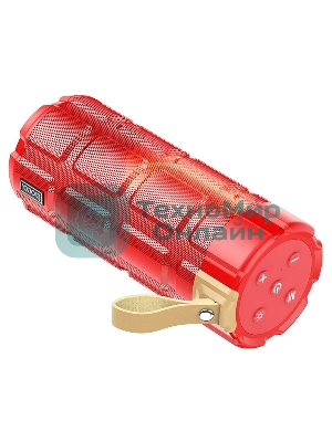Портативная колонка HOCO HC7 красный LED подсветка
