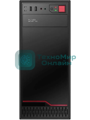 Компьютерный корпус KingPrice KPCC-MD201 черный без БП ATX 1x80мм 4x120мм 2xUSB 2.0 audio