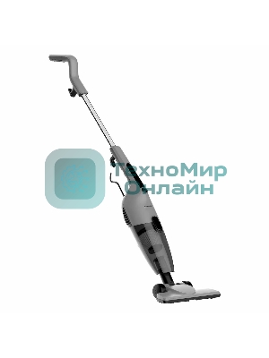 Пылесос вертикальный Deerma Combo DX600S черный/серый, питание от сети, 210 Вт, уборка сухая, пылесборник 1.2 л