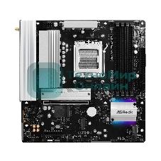 Материнская плата ASROCK A620AM Pro RS WiFi, AM5, AMD A620, 4xDDR5, 2xSATA, 3xM.2, 1xPCIe 4.0 x16, 1xPCIe 3.0 x2, 1xDP, 1xHDMI, 1x2.5Gb LAN, Wi-Fi 6E, Bluetooth 5.2, 1xUSB-C 5Gbps, 3xUSB-A 5Gbps, 4xUSB-A 2.0, 3x3.5 мм, 7.1, mATX