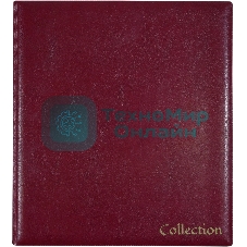 Папка на 4-х D-кольцах Silwerhof Кляссер верт. ПВХ 0.6 мм бордовый вмест.30лист.