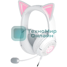 Гарнитура Razer Kraken Kitty V2 Белый, проводная, USB, подсветка