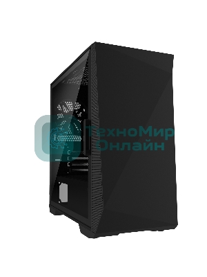 Компьютерный корпус ZALMAN Z1 ICEBERG, MicroATX, черный, WINDOW, 2xCOMBO (3.5