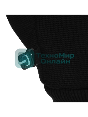 Перчатки универсальные Denzel двойные, работа с сенсорным экраном, вязаная манжета, размер 10