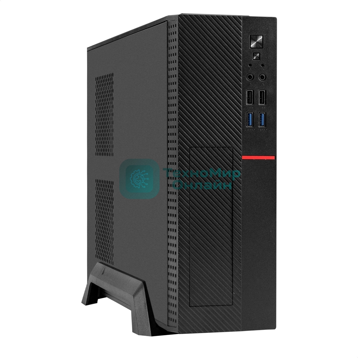 Компьютерный корпус Desktop ExeGate MI-307U2-M400 (mini-ITX/mATX, БП M400 с вент. 8см, 2хUSB+2хUSB 3.0, HD аудио, черный)
