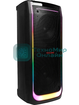 Колонка портативная Ural Молния 10000 черный 1000W 1.1 BT/3.5Jack/USB-C 20м 8000mAh