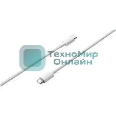 Кабель Xiaomi 3A Braided USB-C to USB-C Cable 1m белый