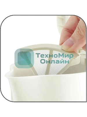 Чайник электрический Tefal KO120130 0.5л. 650Вт белый/бежевый(корпус: пластик)