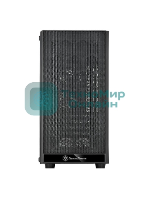 Компьютерный корпус Silverstone SST-PS15B-PRO Precision Mini Tower Micro ATX Computer Case, tempered glass, 2x 120мм ARGb, 1x ARGb Controller, black