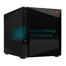 Сетевой накопитель ASUSTOR AS5404T 2-Bay NAS/Media player/Intel Celeron N5105 2.0GHz up to 2.9GHz, 4Gb SO-DIMM DDR4, noHDD(HDD,SSD),/2x 2,5Gb (LAN)/3xUSB3.2,HDMI; 90IX01R1-BW3S40