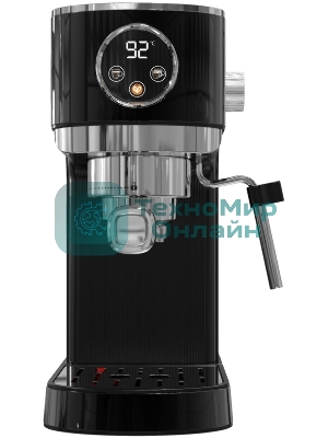 Кофеварка рожковая Korting KCM 1002 EN черный, молотый, 1.2 л, 1350 Вт, 20 бар