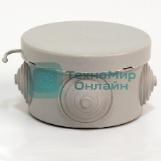 Коробка распределительная TOKOV ELECTRIC ОП 65х40 мм 4 каб. вводов IP54 серый (круг.)