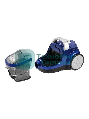 Пылесос BBK BV1509 имперский синий, 300/1600 Вт, уборка сухая, пылесборник контейнер 2 л
