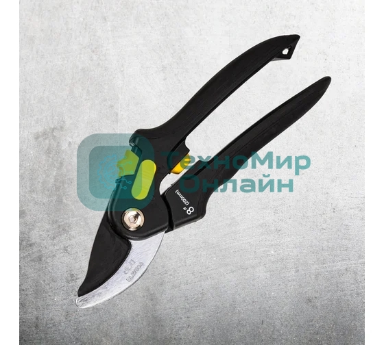 Секатор Deli DL2789A Размер 200 мм. Макс диаметр резки 18 мм. Сталь СК5. Термообработанная поверхность. Комбинированная ручка с полипропиленновым покрытием.