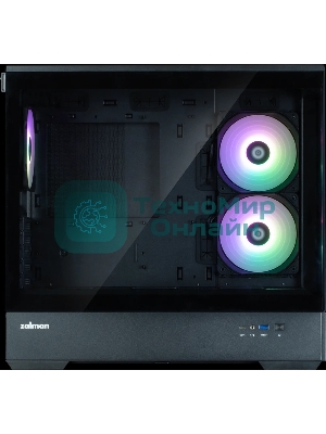 Компьютерный корпус ZALMAN P30 V2, MATX, черный, WINDOW, 2x3.5