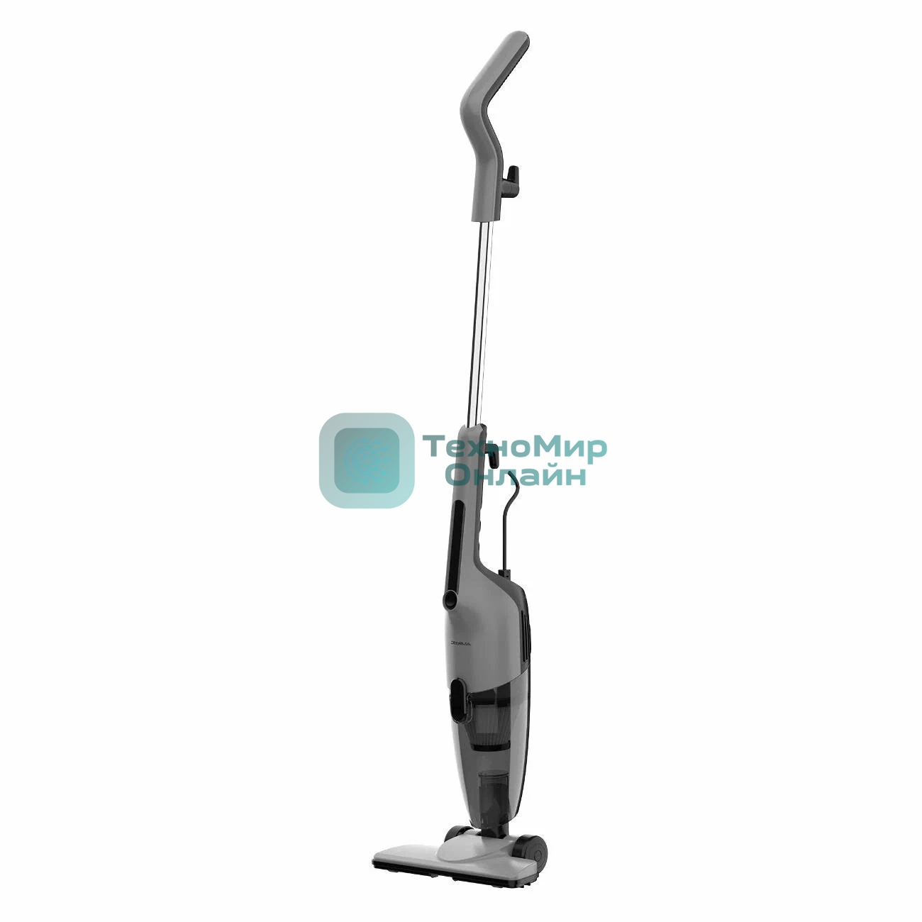 Пылесос вертикальный Deerma Combo DX600S черный/серый, питание от сети, 210 Вт, уборка сухая, пылесборник 1.2 л