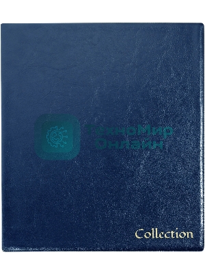 Папка на 4-х D-кольцах Silwerhof Кляссер верт. ПВХ 0.6 мм синий вмест.30лист.