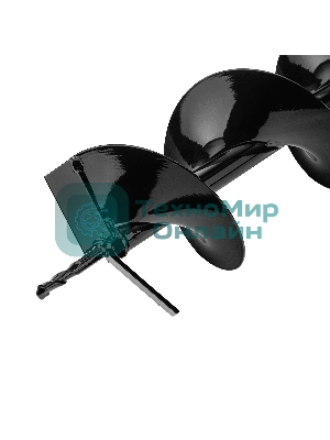 Шнек для грунта Denzel E-150, диаметр 15 0мм, длина 80 0мм, соединение 20 мм, несъемный нож