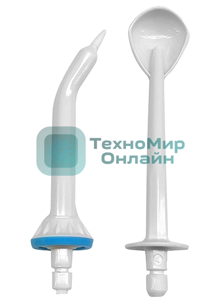 Набор универсалных сменных насадок QUMO QHI-1 (пародонтальная насадка + насадка для очистки языка) для ирригаторов полости рта 