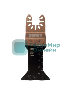 Насадка для МФИ Denzel режущая Т-образная, BiM, по металлу и дереву, 44 x 1,4 мм, мелкий зуб