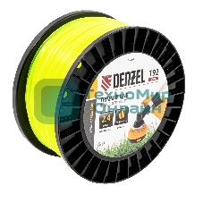 Леска для триммера Denzel круглая, 2,4мм х 192м, на DIN катушке FLEX CORD