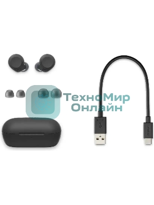 Наушники TWS Sony WF-C710N черный, внутриканальные, Bluetooth, активное шумоподавление, быстрая зарядка, до 10 ч