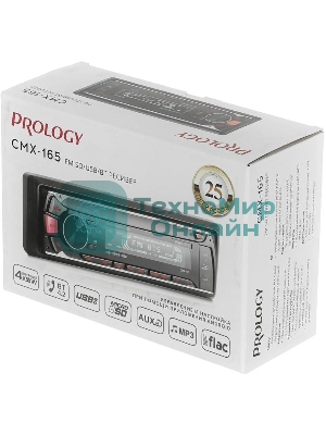 Автомагнитола Prology CMX-165, 1 DIN, Bluetooth, USB Type-A, AUX, пульт ДУ