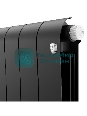 Радиатор биметаллический Royal Thermo Infinity 300 Noir Sable VR80 - 6 секц.