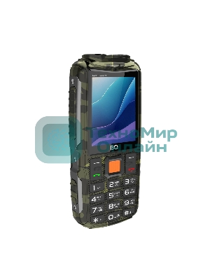 Мобильный телефон BQ 2430L Tank Connect камуфляж/серый
