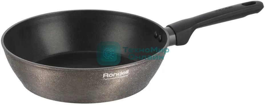 Сковорода Rondell Posh RDA-1476, 26 см, без крышки, серый