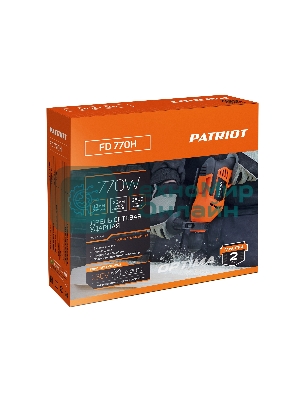 Дрель электрическая ударная PATRIOT FD 770H, 770Вт, 2800об/мин, 44800уд/мин, макс. диаметр сверления 13мм
