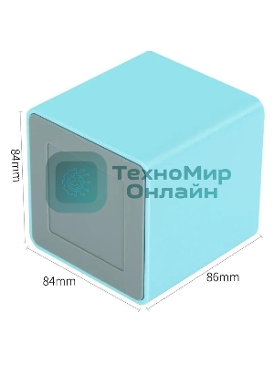 Подставка Deli ENS011blue Nusign 2 отделения для письменных принадлежностей, 84х84х86мм, синий, пластик