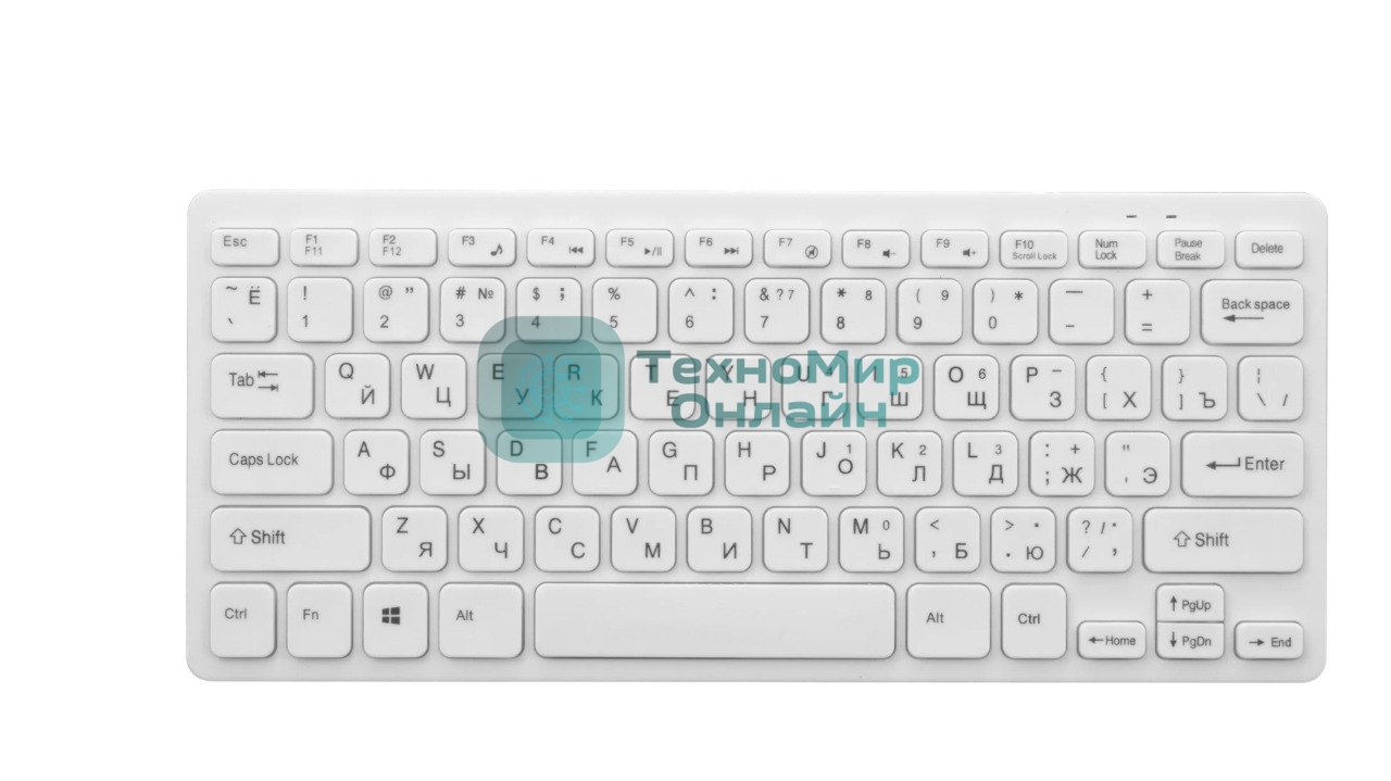 Клавиатура проводная OLMIO CK-05 компактная белый