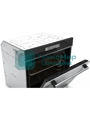 Духовой шкаф электрический Hyundai HEO 6773 IX черный/нержавеющая сталь