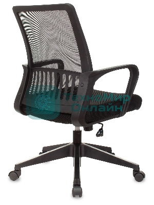 Кресло Бюрократ MC-201/TW-11 черный, сетка, 120 кг, механизм качания