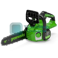 Цепная пила аккумуляторная GreenWorks GD24CS30K2, 24V, 30см, бесщеточная, c АКБ 2 А·ч и ЗУ (2007007UA)