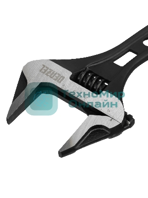 Ключ разводной Denzel 185 мм, CrV, кованый, укороченная рукоятка