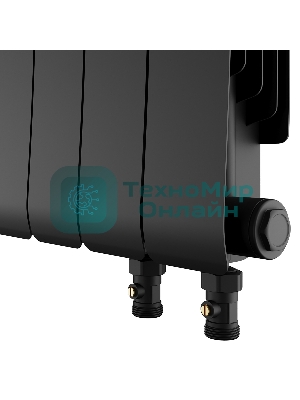 Радиатор биметаллический Royal Thermo Infinity 300 Noir Sable VR80 - 6 секц.