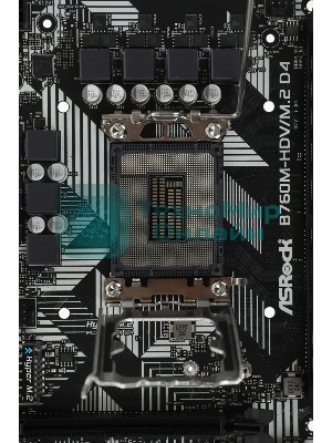 Материнская плата ASRock B760M-HDV/M.2 D4, LGA 1700, Intel B760, 2xDDR4, 4xSATA, 2xM.2, 1xPCIe 4.0 x16, 2xPCIe x1, 1xDP, 1xHDMI, 1xVGA, 1x 1Gb LAN, 2xUSB-A 3.2 Gen 1, 3xUSB 2.0, 3x3.5 мм, 7.1, mATX