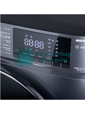 Стиральная машина Maunfeld MFWM1410SB02 темно-серебристый, загрузка фронтальная 10 кг, 1400 об/мин., класс: А+++